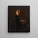 Le maler Jacques Rosseels - Jan Hendrik Luyten — indrammet kunstværk på væggen