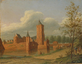 Château de Batestein nær Vianen - Jan Jacob Teyler van Hall — visning af kunstværket