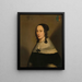 Portrait af Sophia van Overmeer, hustru til Adriaen van Persijn - Jan Jansz Westerbaen I. — indrammet kunstværk på væggen