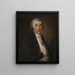 Portrait af John O'Connor 1760-1802 professor ved Vilnius Universitet - Jan Krzysztof Damel — indrammet kunstværk på væggen