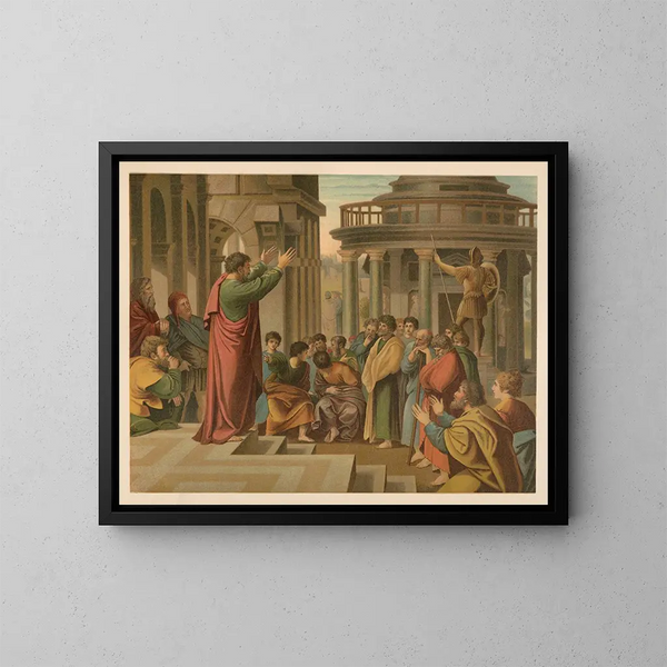 Bibel i guld af klassikerne Pl124 - Jan Ladislaw Skora — indrammet kunstværk på væggen