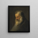 Tête d'homme barbu - Jan Lievens — indrammet kunstværk på væggen