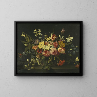 Jan Philips van Thielen - Still life of flowers in a basket.webp