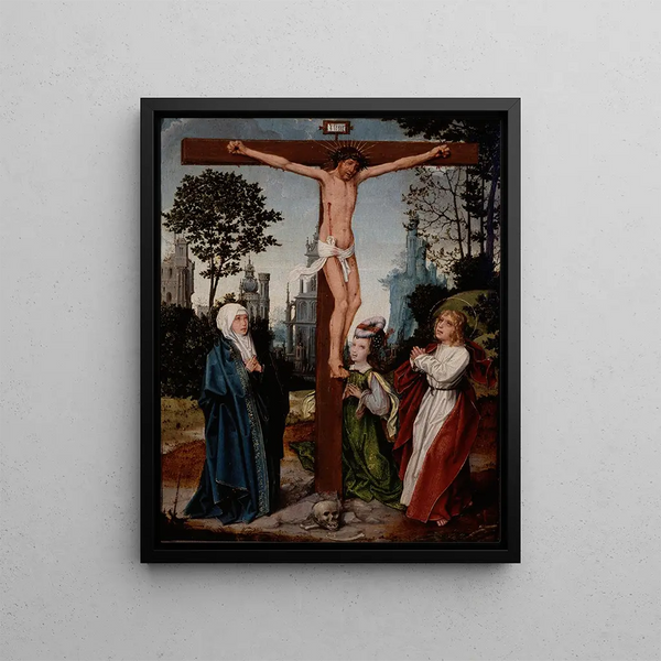 Crucifixion - Jan Provoost — indrammet kunstværk på væggen