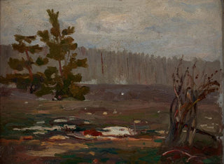 forårsdag i gråt - Jan Stanisławski — visning af kunstværket