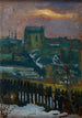 Maison en hiver - Jan Stanisławski — visning af kunstværket