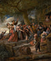 Et et svin tilhører svinestien - Jan Steen — visning af kunstværket