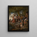 Et et svin tilhører svinestien - Jan Steen — indrammet kunstværk på væggen