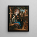En bejler med en ung kvinde - Jan Steen — indrammet kunstværk på væggen