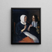 Et par, der drikker - Jan Steen — indrammet kunstværk på væggen