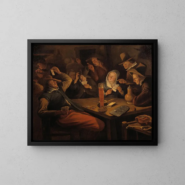 As de cœur - Jan Steen — indrammet kunstværk på væggen