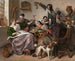 Som den gamle synger, den unge pibe - Jan Steen — visning af kunstværket