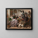 Som den gamle synger, den unge pibe - Jan Steen — indrammet kunstværk på væggen