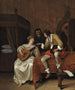 Ascagnes og Lucelle La Leçon de musique - Jan Steen — visning af kunstværket