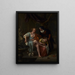 Bethsabée efter badet - Jan Steen — indrammet kunstværk på væggen