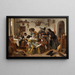 Opmærksomhed på luksus - Jan Steen — indrammet kunstværk på væggen