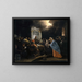 Kristus blandt lærerne - Jan Steen — indrammet kunstværk på væggen