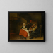 Landbrugsmaleri med æg spisende - Jan Steen — indrammet kunstværk på væggen