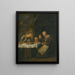 "Grace Before a Meal" - Jan Steen — indrammet kunstværk på væggen