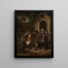 Le petit auteur - Jan Steen — indrammet kunstværk på væggen