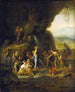 Jan Steen - Moses slår på klippen — visning af kunstværket