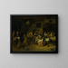 Mariage de paysans - Jan Steen — indrammet kunstværk på væggen