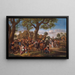 Bønder, der holder fest foran en kro - Jan Steen — indrammet kunstværk på væggen