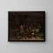 Journée des princes - Jan Steen — indrammet kunstværk på væggen