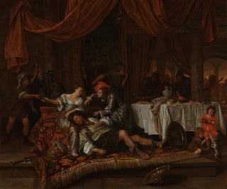 Samson og Dalila - Jan Steen — visning af kunstværket