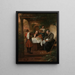 tensmad ved Emmaus - Jan Steen — indrammet kunstværk på væggen