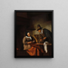 De fabrikker af stearinlys - Jan Steen — indrammet kunstværk på væggen