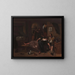 Le couple ivre - Jan Steen — indrammet kunstværk på væggen