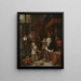 La fête de Saint Nicolas - Jan Steen — indrammet kunstværk på væggen