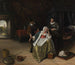 Den unge forelskede pige - Jan Steen — visning af kunstværket