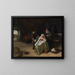 Den unge forelskede pige - Jan Steen — indrammet kunstværk på væggen