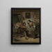 L'Entreprise - Jan Steen — indrammet kunstværk på væggen