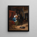 La fille malade - Jan Steen — indrammet kunstværk på væggen