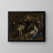 L'adoration des bergers - Jan Steen — indrammet kunstværk på væggen