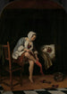 Kvinde ved sit bad - Jan Steen — visning af kunstværket
