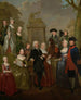 Portrait af Theodorus Bisdom van Vliet og hans familie - Jan Stolker — visning af kunstværket