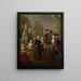 Portrait af Theodorus Bisdom van Vliet og hans familie - Jan Stolker — indrammet kunstværk på væggen