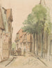 Vue de la Kirchenstraße à Lingen - Jan Striening | Reproduction — visning af kunstværket
