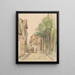 Vue de la Kirchenstraße à Lingen - Jan Striening | Reproduction — indrammet kunstværk på væggen