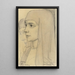 Portrait af Treesje Westermann Moder Thérèse Huf de Bethani - Jan Toorop — indrammet kunstværk på væggen