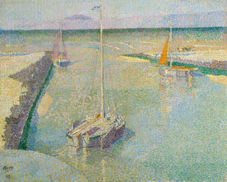 Jan Toorop - Uitmonding van den Rijn ou Le Port de Katwijk.webp