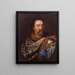 Portrait af Jean III Sobieski i leopardpels - Jan Tricius — indrammet kunstværk på væggen