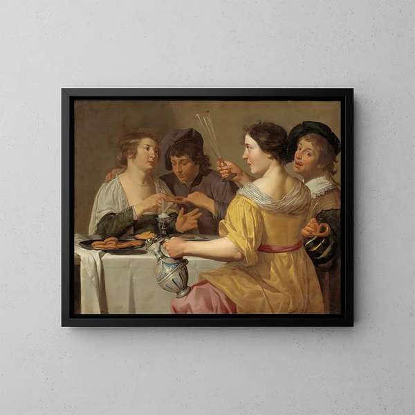 Tirage du bretzel - Jan van Bijlert — indrammet kunstværk på væggen