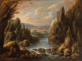 Jan Van Bunnik - Paysage aux bergers.webp