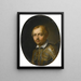 Portrait af Francesco Dal Pozzo - Jan van den Hoecke — indrammet kunstværk på væggen