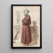 "Études de figures avec un homme debout en robe de chambre rouge" - Jan Weissenbruch — indrammet kunstværk på væggen